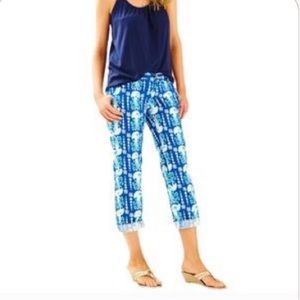 Lilly Pulitzer Coconut Walk Cropped Pants